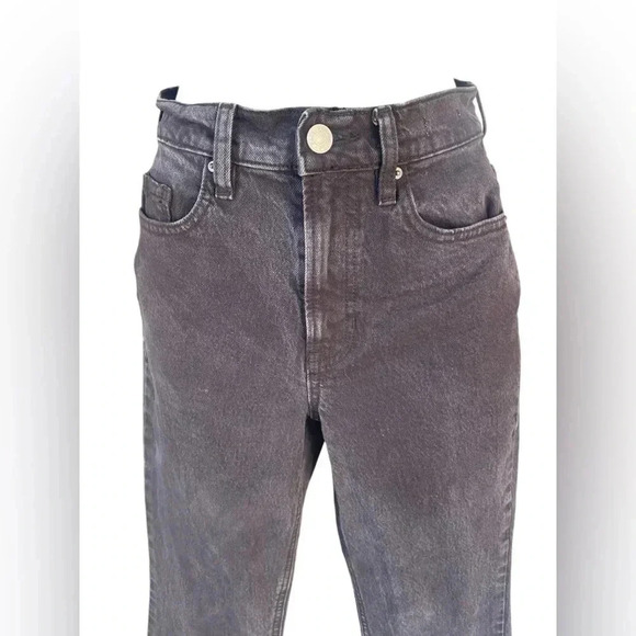 PACSUN women’s black wash stretch crop boot sz 24 denim jeans preloved - Picture 2 of 10